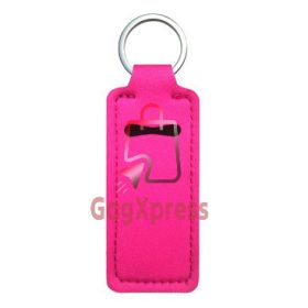 Rózsapiros Rúzstartó kulcstartó