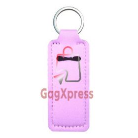Rózsaszín Rúzstartó kulcstartó